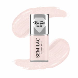 Semilac  Cover Base Glitter Rose 7 ml