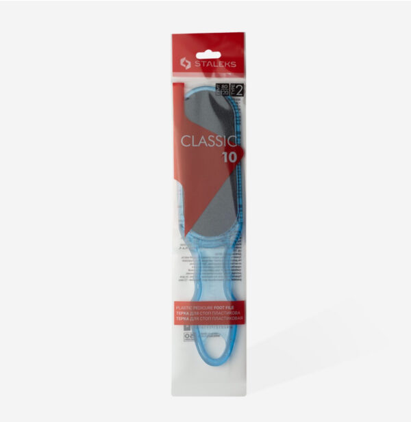 PLASTIC FOOT FILE Classic 10 TYPE 2 (80\120 GRANO)