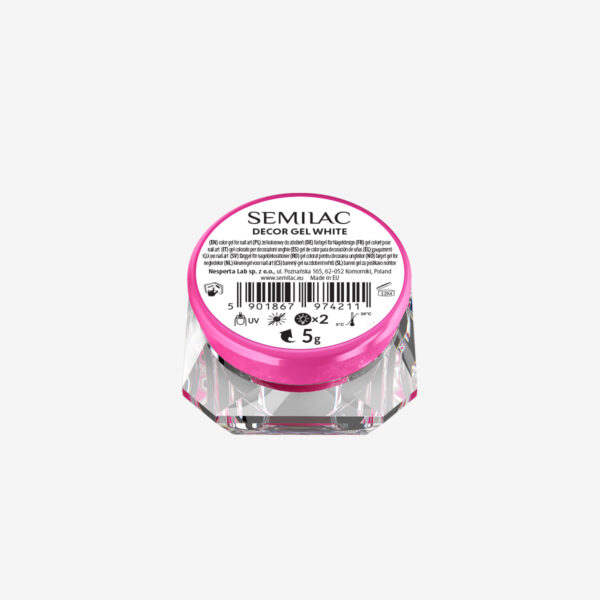 Semilac Decor Gel White 5ml
