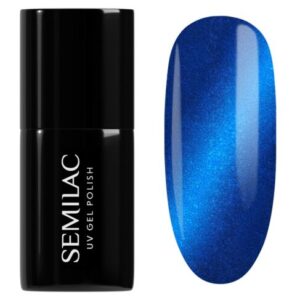 Semilac 466 Blue Silk Pyjamas 7 ml ojo de gato
